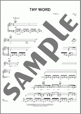 Thy Word(Amy Grant/Michael W. Smith) 楽譜 その他 ダウンロード