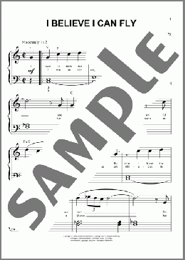 I Believe I Can Fly(R Kelly) 楽譜 ピアノ（ソロ） ダウンロード