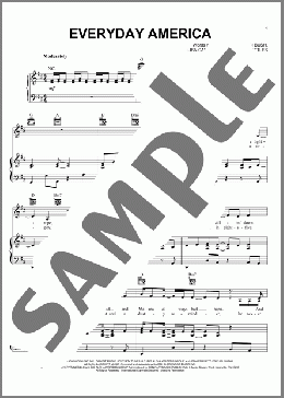 Everyday America(Sugarland) 楽譜 ピアノ & ボーカル & ギター ダウンロード