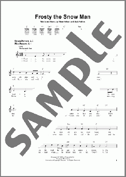 Frosty The Snow Man(Gene Autry) 楽譜 メロディ ダウンロード