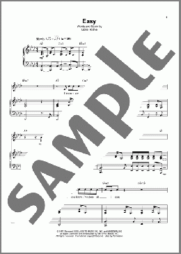 Easy(Lionel Richie/The Commodores) 楽譜 ピアノ & ボーカル ダウンロード