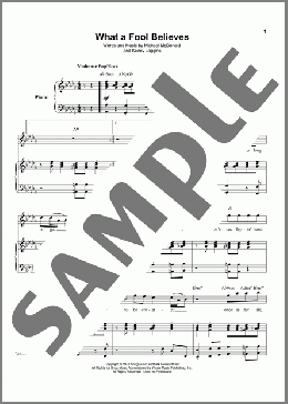 What A Fool Believes(Kenny Loggins/Michael McDonald/The Doobie Brothers) 楽譜 ピアノ & ボーカル ダウンロード