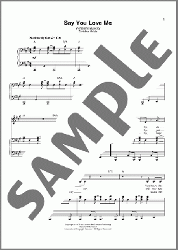 Say You Love Me(Fleetwood Mac) 楽譜 ピアノ & ボーカル ダウンロード