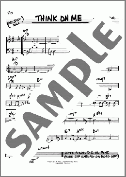 Think On Me(George Cables) 楽譜 その他 ダウンロード