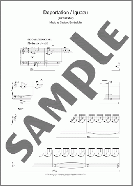 Deportation/Iguazu (from Babel)(Gustavo Santaolalla) 楽譜 ピアノ（ソロ） ダウンロード
