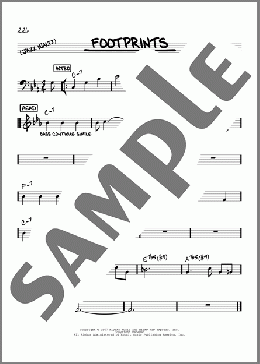 Footprints(Wayne Shorter) 楽譜 その他 ダウンロード