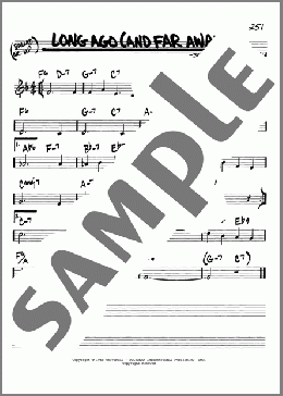 Long Ago (And Far Away)(Jerome Kern) 楽譜 その他 ダウンロード
