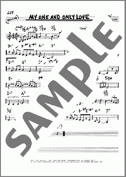 My One And Only Love(Robert Mellin) 楽譜 その他 ダウンロード