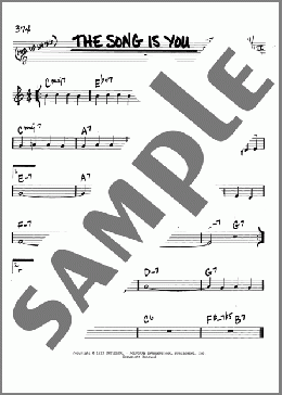The Song Is You(Jerome Kern) 楽譜 その他 ダウンロード