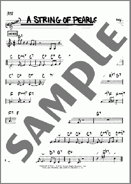 A String Of Pearls(Eddie DeLange) 楽譜 その他 ダウンロード