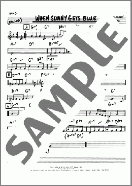 When Sunny Gets Blue(Jack Segal) 楽譜 その他 ダウンロード