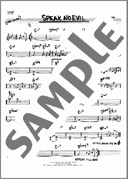 Speak No Evil(Wayne Shorter) 楽譜 その他 ダウンロード