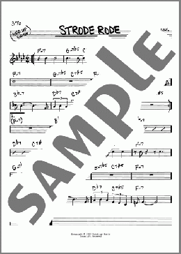 Strode Rode(Sonny Rollins) 楽譜 その他 ダウンロード