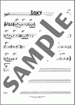 Doxy(Sonny Rollins) 楽譜 その他 ダウンロード