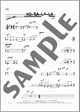 Ho-Ba-La-La(Norman Gimbel) 楽譜 その他 ダウンロード