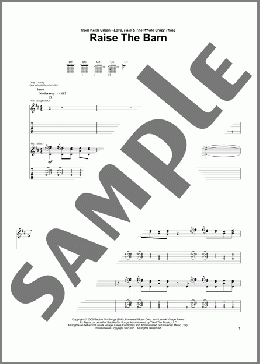 Raise The Barn(Keith Urban/Ronnie Dunn/Keith Urban featuring Ronnie Dunn) 楽譜 ギター（ソロ） ダウンロード