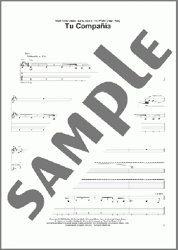 Tu Compania(Keith Urban) 楽譜 ギター（ソロ） ダウンロード
