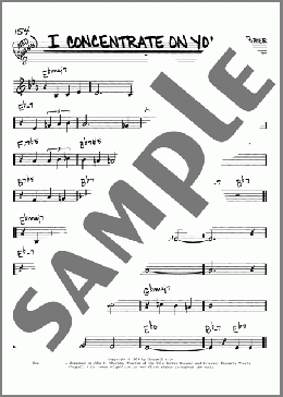 I Concentrate On You(Cole Porter) 楽譜 その他 ダウンロード