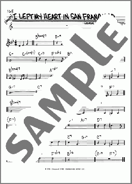 I Left My Heart In San Francisco(Tony Bennett) 楽譜 その他 ダウンロード