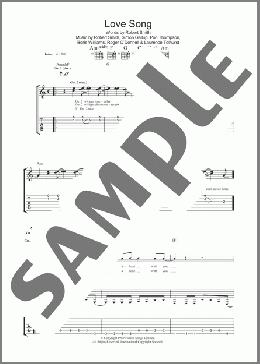 Lovesong(The Cure) 楽譜 ギター（ソロ） ダウンロード