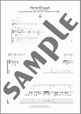 Never Enough(The Cure) 楽譜 ギター（ソロ） ダウンロード