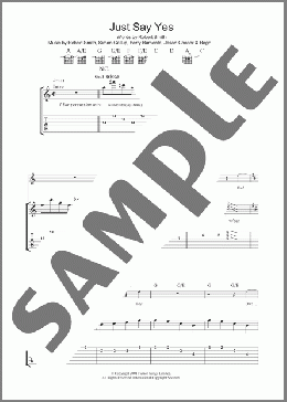 Just Say Yes(The Cure) 楽譜 ギター（ソロ） ダウンロード