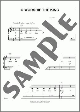 O Worship The King (arr. Phillip Keveren)(Robert Grant) 楽譜 ピアノ（ソロ） ダウンロード