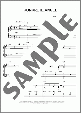 Concrete Angel(Martina McBride) 楽譜 ピアノ（ソロ） ダウンロード