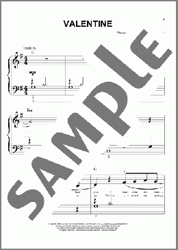 Valentine (arr. Phillip Keveren)(Jim Brickman/Jim Brickman with Martina McBride) 楽譜 ピアノ（ソロ） ダウンロード