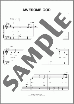 Awesome God (arr. Phillip Keveren)(Rich Mullins) 楽譜 ピアノ（ソロ） ダウンロード