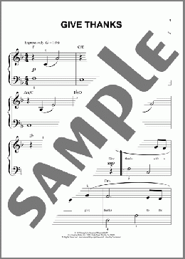 Give Thanks (arr. Phillip Keveren)(Henry Smith) 楽譜 ピアノ（ソロ） ダウンロード