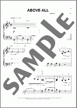 Above All (arr. Phillip Keveren)(Paul Baloche) 楽譜 ピアノ（ソロ） ダウンロード