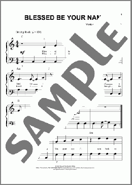 Blessed Be Your Name (arr. Phillip Keveren)(Matt Redman) 楽譜 ピアノ（ソロ） ダウンロード