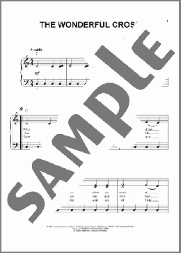 The Wonderful Cross(Chris Tomlin/Phillips, Craig & Dean) 楽譜 ピアノ（ソロ） ダウンロード