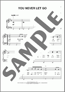 You Never Let Go(Matt Redman) 楽譜 ピアノ（ソロ） ダウンロード