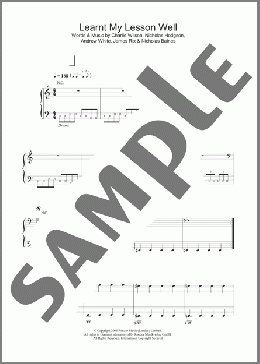 Learnt My Lesson Well(Kaiser Chiefs) 楽譜 その他 ダウンロード