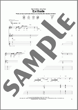 Exitlude(The Killers) 楽譜 ギター（ソロ） ダウンロード