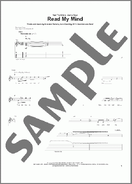 Read My Mind(The Killers) 楽譜 ギター（ソロ） ダウンロード