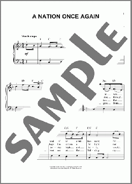 A Nation Once Again(Thomas Davis) 楽譜 ピアノ（ソロ） ダウンロード