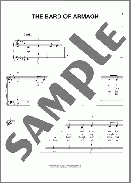 The Bard Of Armagh(Irish Folksong) 楽譜 ピアノ（ソロ） ダウンロード