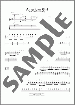 American Girl(Tom Petty/Tom Petty And The Heartbreakers) 楽譜 ギタースコア ダウンロード