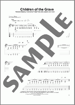Children Of The Grave(White Zombie/Black Sabbath/Ozzy Osbourne) 楽譜 ギタースコア ダウンロード