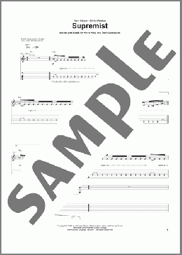 Supremist(Slayer) 楽譜 ギター（ソロ） ダウンロード