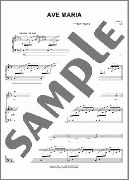 Ave Maria(Charles Gounod/Johann Sebastian Bach) 楽譜 ピアノ & ボーカル ダウンロード