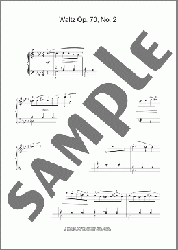 Waltz Op. 70, No. 2(Frederic Chopin) 楽譜 その他 ダウンロード