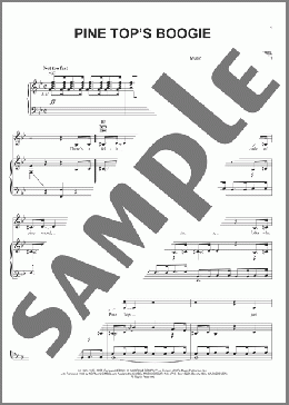 Pine Top's Boogie(Norman Gimbel) 楽譜 ピアノ & ボーカル & ギター ダウンロード