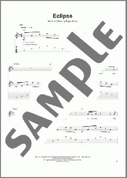 Eclipse(Pink Floyd) 楽譜 ギタースコア ダウンロード