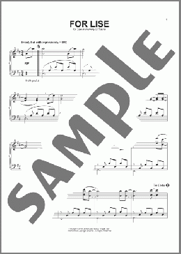 For Lise(Suzanne Ciani) 楽譜 ピアノ（ソロ） ダウンロード