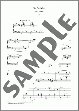 Prelude No. 4 (from Six Preludes)(Lennox Berkeley) 楽譜 ピアノ（ソロ） ダウンロード