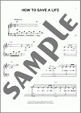 How To Save A Life(The Fray) 楽譜 ピアノ（ソロ） ダウンロード